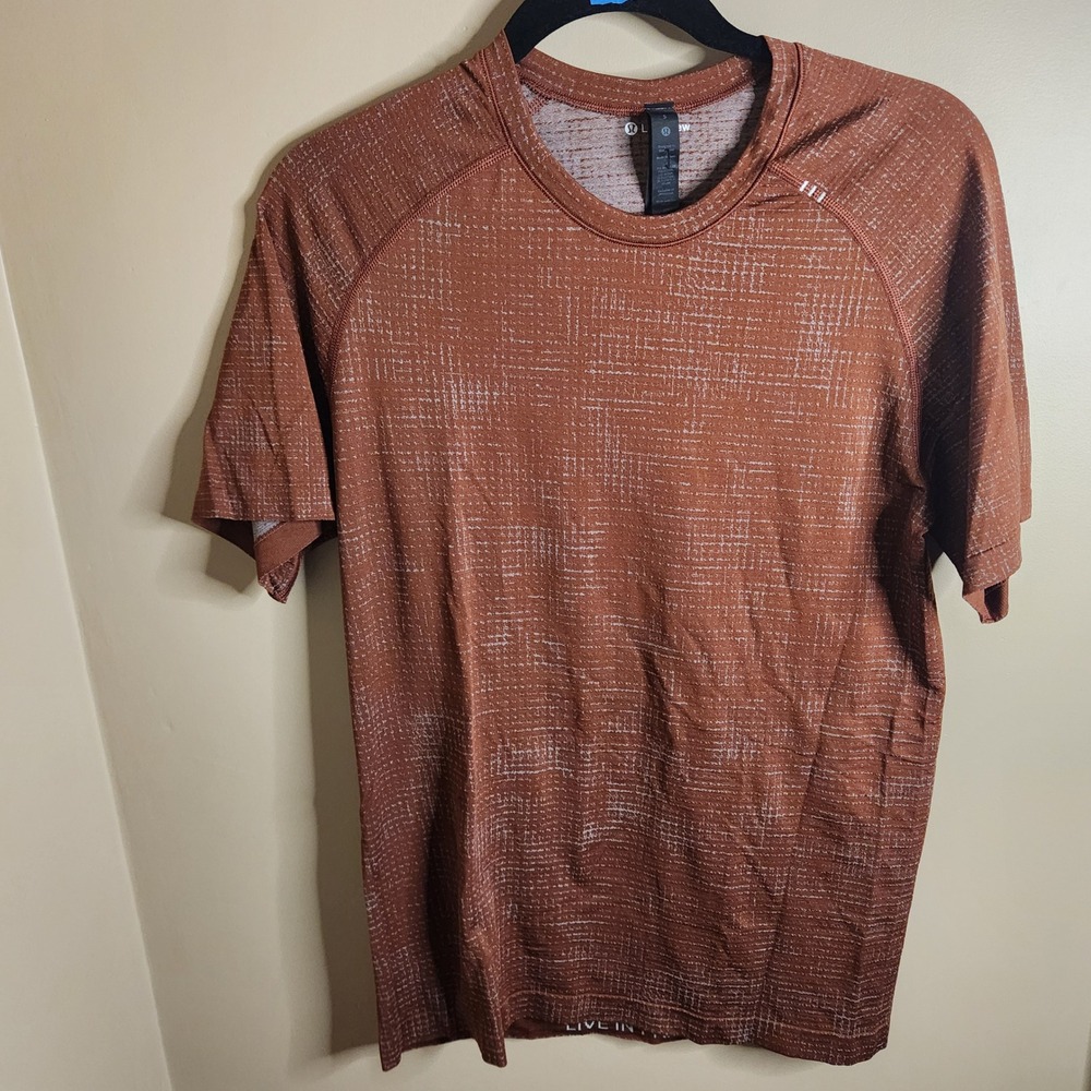Lululemon Metal Vent Tech Short Sleeve Shirt 2.0 Canyon Orange Small M3CT7S